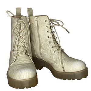 Dirty Laundry Mazzy Combat Boot  Chunky Y2K ‎ Streetwear Sz 7 1/2